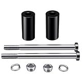2 Pack Motorcycle Handlebar Riser Extension Kit, 2 Inch Rise Spacer Blocks With Bolts Nuts Washers, Fits 1/2 Inch Riser Mount Holes, For More Upright Riding Position On Cruiser Touring Bikes​