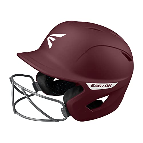 Casque de batteur Ghost Easton bordeaux avec une finition mate pour optimiser votre confort