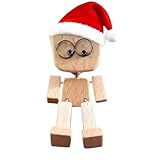 Vilgftyiet Figura de hombre agitador de madera con base pesada con 12 caras magnéticas y almohadilla de goma antideslizante para una colocación estable en coches y oficinas (B) Vilgftyiet Figura de hombre agitador de madera con base pesada con 12 caras magnéticas y almohadilla de goma antideslizante para una colocación estable en coches y oficinas (B)