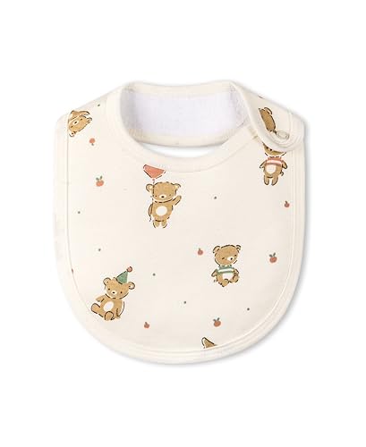 Image of Real Basics bib set of 6 for kids, 100% cotton, for new borns, girls and infants.(soft and absorbent /multicolour)