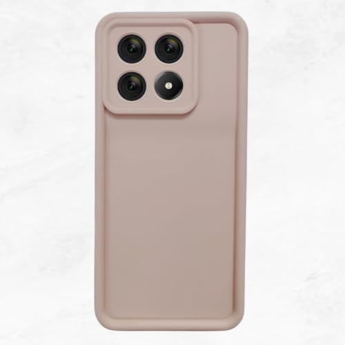 Image of Scalebee Back Cover for Poco X6 Pro 5G / Mi Redmi K70E 5G | Full Camera Protection | Liquid Silicon Case | Flexible Bumper Case for Poco X6 Pro 5G / Mi Redmi K70E 5G (Light Pink)