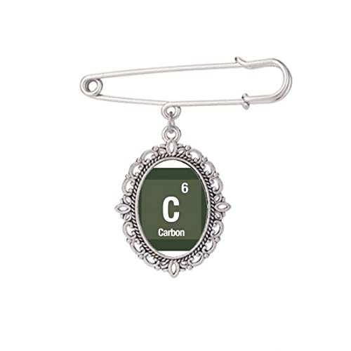 Broche en carbone pour robe et chemise taille M accessoire élégant