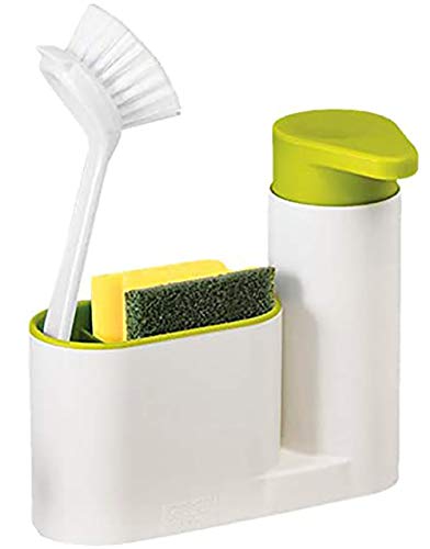 Organizador de fregadero de cocina, dispositivo de limpieza, organizador de cocina, caja de almacenamiento de funciones 2 en 1。fregadero, esponja y otros productos de limpieza de cocina