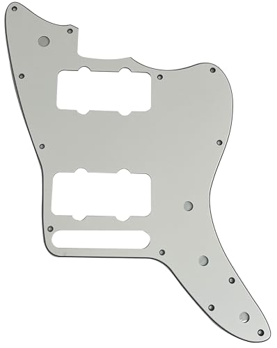USフェンダーアメリカンスペシャルジャズマスタースタイルギターピックガードスクラッチプレート(3層パーチメント)用