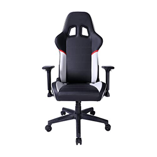 Gaming Computer Chair Ergonomic Office Chair Reclining Home Student Learning Chair Liftable-blackandwhite