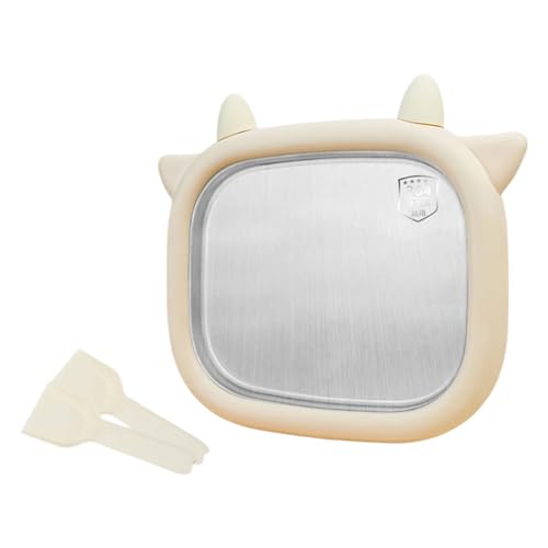 FHGSPQWM Máquina manual de helados sin electricidad, dispositivo de yogurt, placa de congelación enrollada en casa con 2 raspadores enrollados en casa para yogur congelado