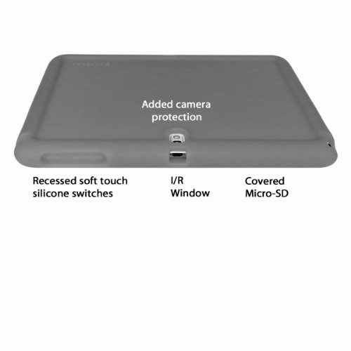 Bobj Rugged Case For Samsung Tab Pro 10.1 Models Sm-T520, Sm-T525 And Note 10.1 2014 Ed. Models Sm-P600, Sm-P601, Sm-P605, Sm-P607 - Bobjgear Sound Amplification - Kid Friendly (Bold Black) #TOP4