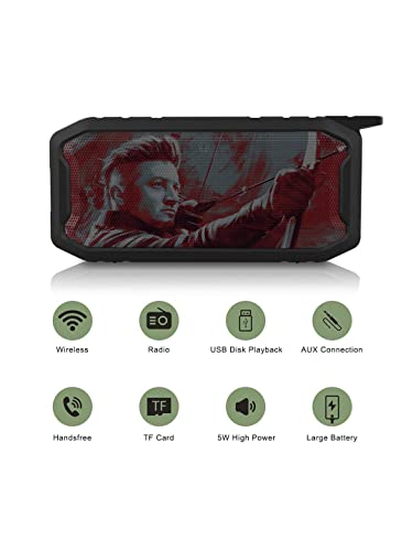 Image of Macmerise Bluetooth Speaker Charcoal Art Hawkeye Melody Bluetooth Speaker