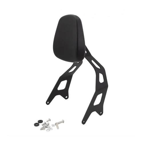 Coussin dossier appui-dos moto en cuir noir pour Benda Dark Flag 500 BD