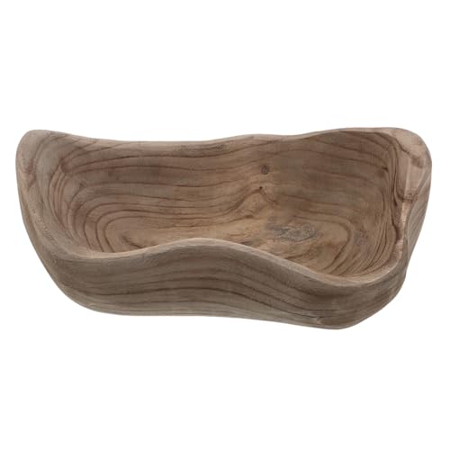 Alipis Bandeja de Madera de Nogal Pequeña para Servir Aperitivos, Frutero Decorativo para Mesa, Cuencos para Frutos Secos, Adecuado para Cocina, Comedor y Reuniones Familiares