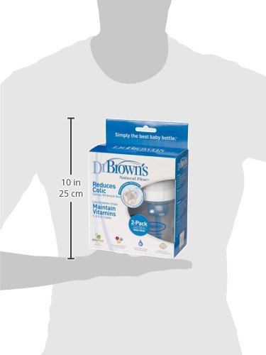 Dr. Brown's Wide-Neck Bottle, 4 Ounce, 2-Pack