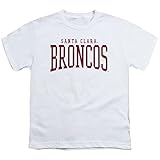 Santa Clara University Official Est. Date Unisex Youth T Shirt,White, Large