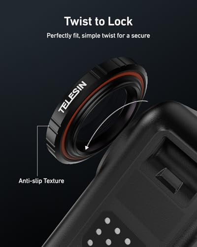 Image of TELESIN Black Diffusion 1 /4 Filter for DJI Osmo Nano, Pro Mist Style Lens Filter, Soft Skin & Cinematic Glow, Reduce Harsh Highlights, HD Optical Glass, Lightweight Aluminum Frame