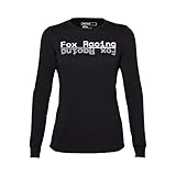 Fox Racing Camiseta de Ciclismo de Manga Larga para Mujer Fox Lady Ranger DR MD Black M Camiseta, M