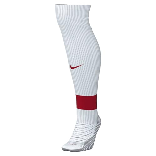 Nike FQ8253-103 Strike Dri-FIT Calzini Unisex WHITE/UNIVERSITY RED/UNIVERSITY RED Taglia XL
