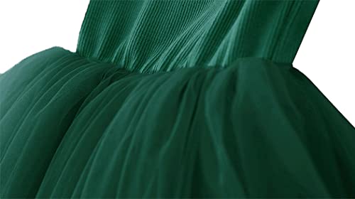 Image of GSVIBK Baby Girls Tutu Dress Sleeveless Toddler Cotton Tulle Skirt Princess Party Prom Dresses