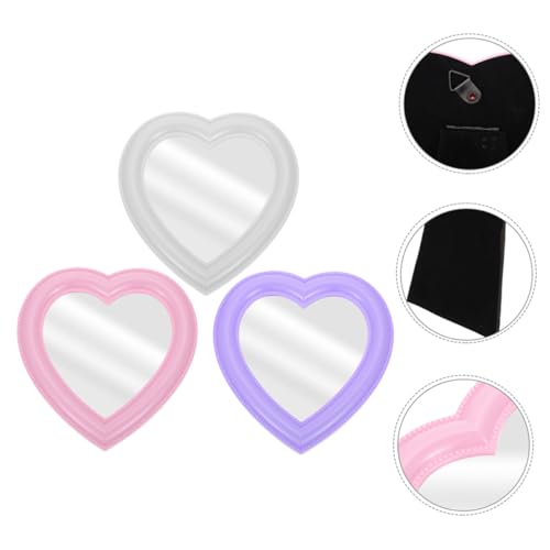 Espejo de maquillaje en forma de corazón de minkissy miniatura 3