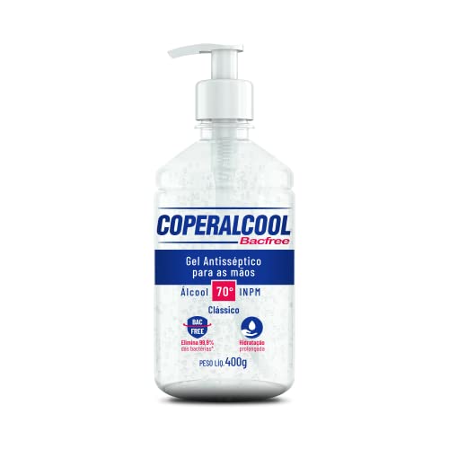 Coperalcool Bacfree Álcool Gel Higienizador de Mãos 70°INPM 400g ...