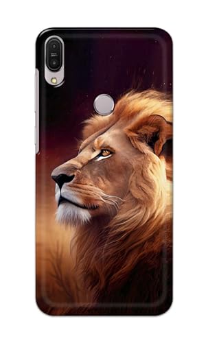 Image of Printed Hard Back Cover for Asus Zenfone Max Pro (M1) | Zenfone Max Pro M1 (5.99 inch) Back Cover (Lion Design -K1) -190724(DP)