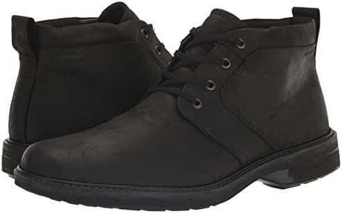 ECCO Men's Turn II Waterproof Lace Chukka Boot, Black Nubuck, 12-12.5 | Image 6