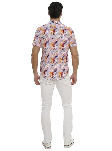 Robert Graham Men's Ledger Short Sleeve Woven Shirt4
