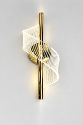 Image of Modern Spiral Design 3 Different Color Mode Changing (Wh /WW /NW) Energy Saving Led Wall Lamp for Bedroom, Living Room, Restaurants, Dining, Coffee Shop,Home Etc