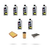 HOFFCAR Kit tagliando 3 FILTRI e 7L OLIO compatibile con Land Rover Evoque (L551) 2.0 150kw 2020