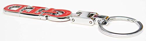 Autodily - GTD Llavero Metal Sólido Cromo Rojo Golf Passat Polo