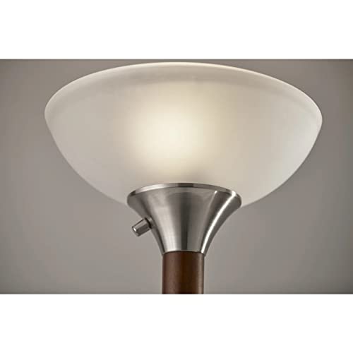 Adesso Home 7207-15 Transitional Two Light Floor Lamp From Alta Collection In Pwt, Nckl, B/S, Slvr. Finish, 71 #TOP2