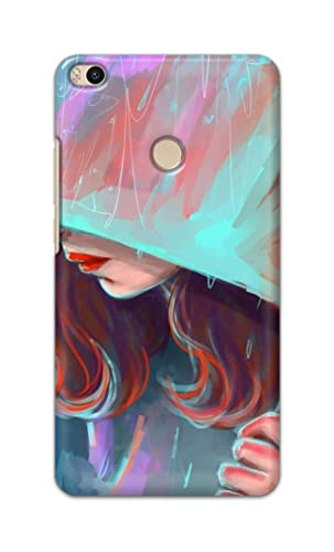 Image of PRINTFIDAA Pretty Woman Under The Umbrella Painting Printed Designer Hard Case for Mi Max 2 (6.44 inch) Back Cover -(e) RPM1007