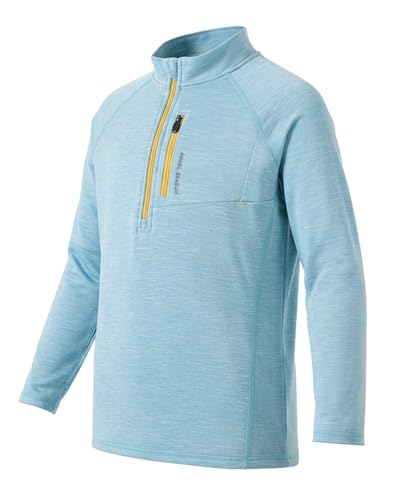 Image of Angel season Boys Girls Long Sleeve Shirts Breathable Moisture Wicking Athletic Activewear T-Shirt for Kids, 5-14 Years