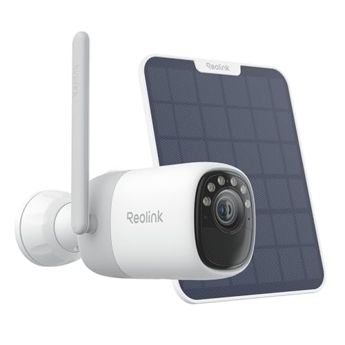 Reolink Altas, Telecamera WiFi Esterno 2K 4MP con Pannello Solare, Pre-registrazione, Visione Notturna ColorX, Batteria 20000mAh, AI Persone/Veicoli/Animali, 5GHz Senza Fili per Sorveglianza Esterna