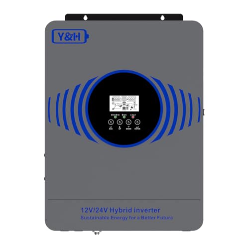 Y&H Inversor solar híbrido de 4200 W con dos tensiones...