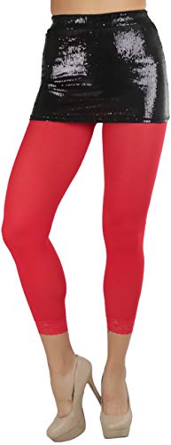 Image of ToBeInStyle Women's Opaque Ankle Long Nylon Footless Fun Tights Pantyhose