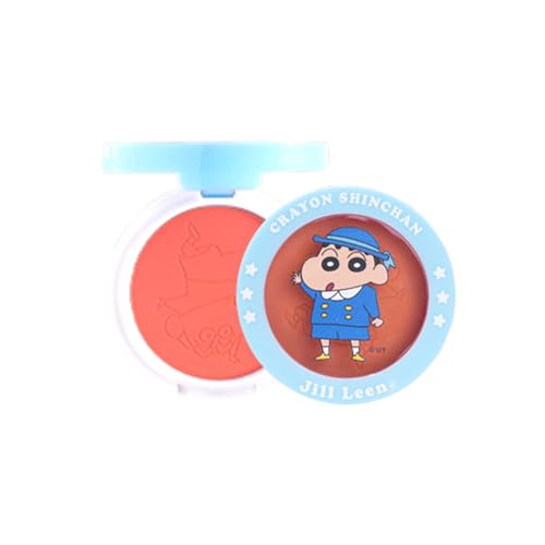 jill leen. ジルリーン&クレヨンしんちゃん連名 チーク 血色感 ナチュラル ふんわり発色 パウダーチーク 透明感 ピンクチーク オレンジチーク イエベ ブルべ コンパクト 人気 プレゼント 17色