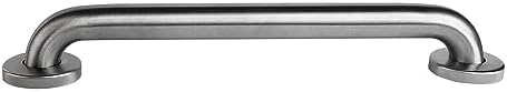 BOBRICK 5806X24 Stainless Steel Straight Grab Bar with Satin-Finish, 24" (610mm) Length, 1-1/4″ (32mm) Diameter