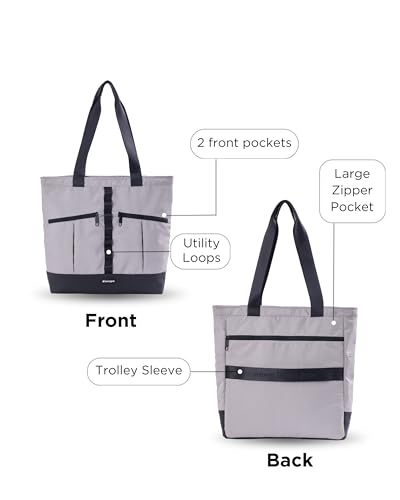 Image of CarryPro Tote Bags-Stylish Shoulder Handbag for Women-Exotic Office & Travel Side Bag-Lightweight Design with Trolley Sleeve Handbags- Gift for Men & Women-Unisex