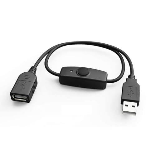 YUGSHNKFC Cavo Prolunga USB 2.0 Femmina Maschio Commutato Interruttore Accensione/spegnimento Connessione Dati USB Cavo Dati Disco Rigido