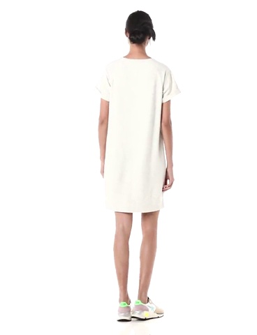 Goodthreads Women's Relaxed Fit Modal Fleece Short Roll-Sleeve Sweatshirt Dress