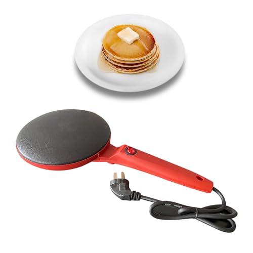 Zerodis Electric Tortilla Maker, 800W Efficient Cooking Multifunctional Pancake Griddle Portable Machine Electric Crepe Maker Machine for Home (01)