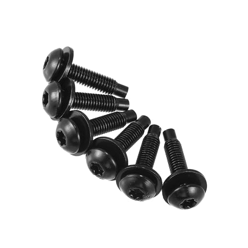 ACROPIX Hard Top Torx Screws Bolts for Jeep Wrangler 2007-2018 Extra Long Automotive Replacement Bolts Stainless Steel Black 6pcs Car Parts