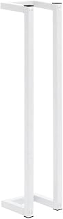 vidaXL Towel Rack White 4.9"x4.9"x23.6" Steel