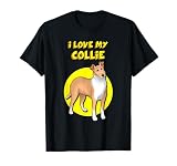 J'adore mon colley lisse blanc et sable T-Shirt