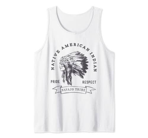 Navajo Tribe Native American Indian Pride Respect Retro Tank Top