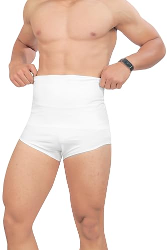 Image of MIZUNA Men's Microfiber Waist Cincher Body Shaper Seamless Tummy Tucker Panty Shapewear Waist Slimming Shaper Briefs