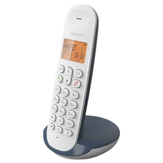 Logicom ILOA 150 Téléphone Fixe sans Fil sans Répondeur - Solo - Téléphones analogiques et dect - Ardoise