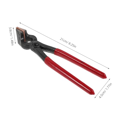 Alicates para doblar bordes de cuero manuales con prensa lisa y mango cómodo 3