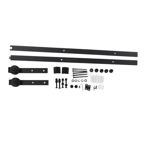 Kit de Ferragens para Porta de Celeiro Deslizante Americana Com Design Clássico Rústico, Porta de Ce