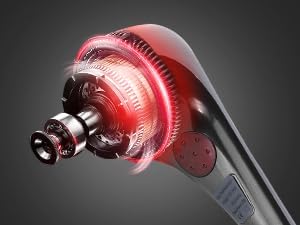 Miniatura 5 de Masajeador eléctrico de espalda, masaje térmico de doble cabeza para aliviar el dolor, masaje de percusión de tejido profundo. Adecuado para cuello,