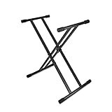 Comes with a double-braced structure to provides enhanced stability. Its adjustable height design makes it suitable for various situations. The flat-fold design allows for convenient storage when not in use. Crafted from high-quality solid steel, gua...